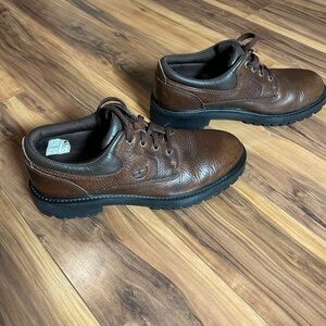 Timberland Men's Dark Brown Leather Oxford Shoes, Size 10